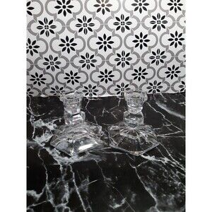 Two Towle 24% lead crystal Austria candle holders
